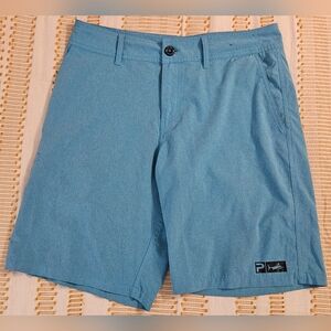Pelagic Light Blue Mako Hybrid Men's Size 32 Shorts